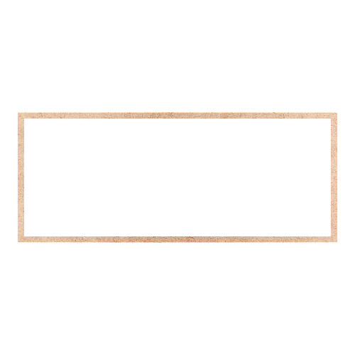 Recorte Moldura Ret 40 x 98 cm Borda 2 cm / MDF 3mm