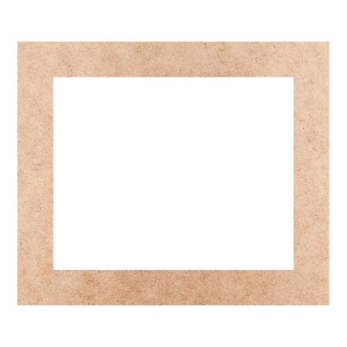Recorte Moldura Ret 22 x 26 cm Borda 3 cm / MDF 3mm