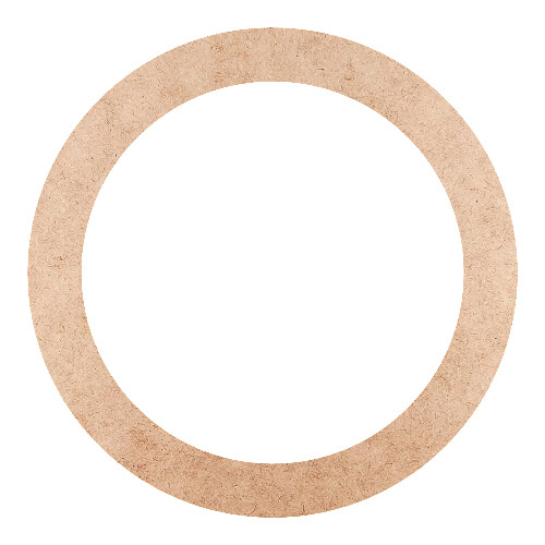 Recorte Moldura Circular 18 cm Borda 2 cm / MDF 3mm