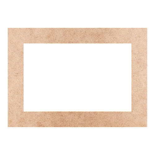 Recorte Moldura Ret 25 x 35 cm Borda 4 cm / MDF 3mm