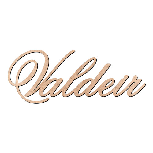 Recorte Valdeir Old Script / MDF 3mm