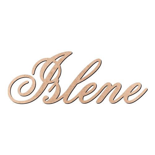 Recorte Islene Old Script / MDF 3mm