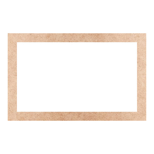Recorte Moldura Ret 19 x 30 cm Borda 2 cm / MDF 3mm