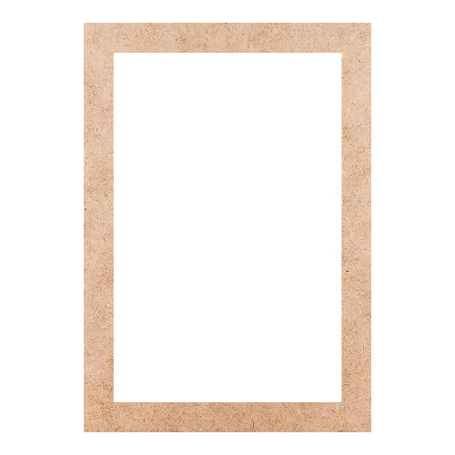 Recorte Moldura Ret 27 x 19 cm Borda 2 cm / MDF 3mm