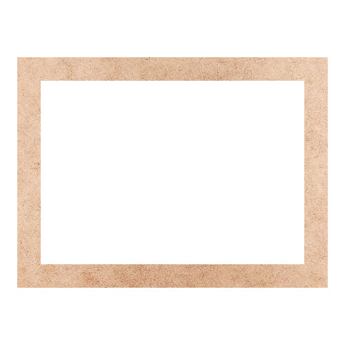 Recorte Moldura Ret 29 x 39 cm Borda 3 cm / MDF 3mm