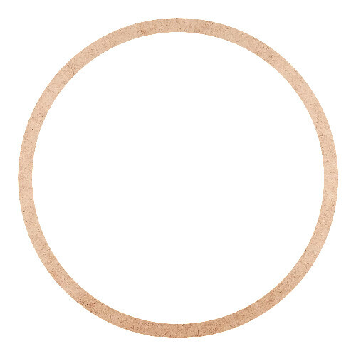 Recorte Moldura Circular 22 cm Borda 1 cm / MDF 3mm