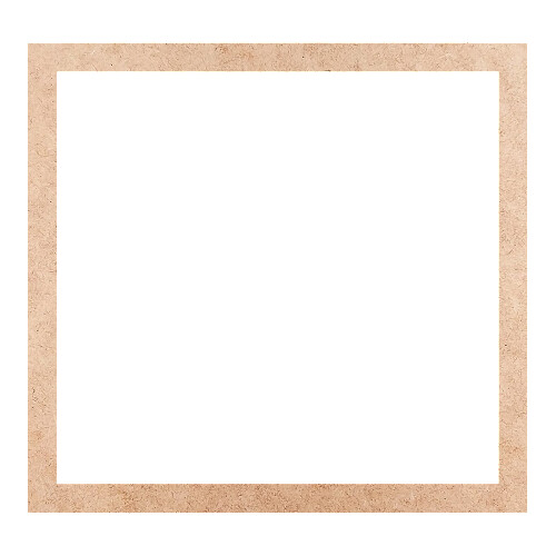 Recorte Moldura Ret 16 x 17 cm Borda 1 cm / MDF 3mm