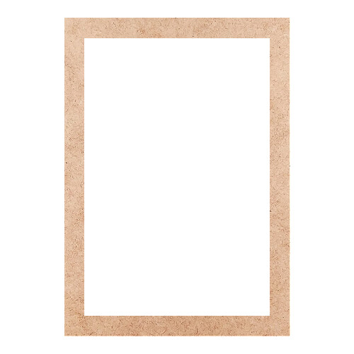 Recorte Moldura Ret 31 x 22 cm Borda 2 cm / MDF 3mm