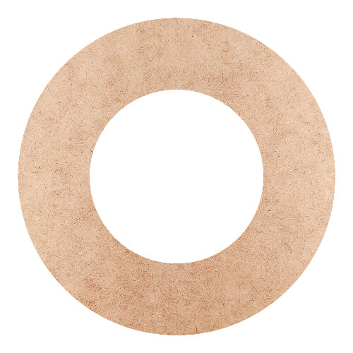 Recorte Moldura Circular 22 cm Borda 5 cm / MDF 3mm