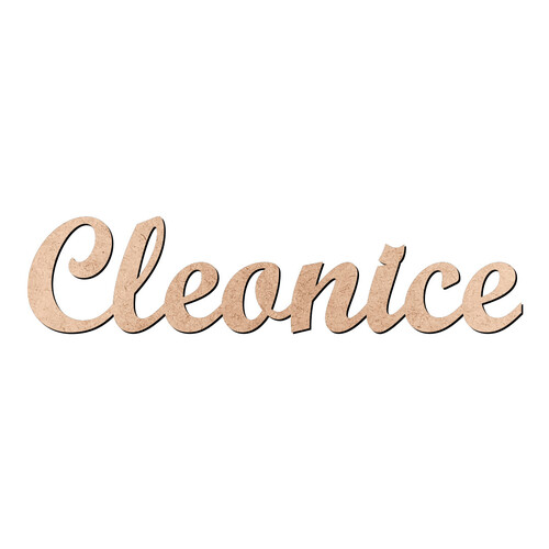 Recorte Cleonice Script Mt Std / MDF 3mm
