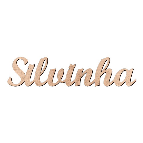 Recorte Silvinha Script Mt Std / MDF 3mm