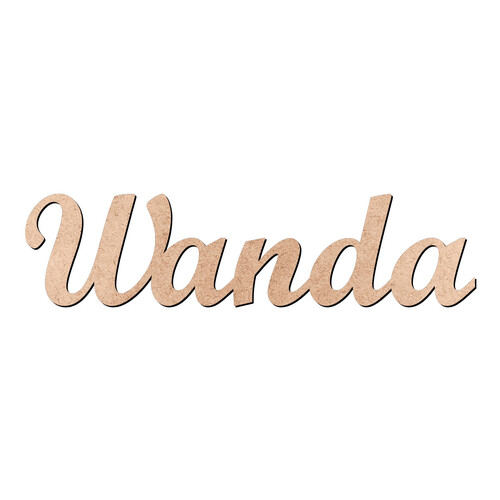 Recorte Wanda Script Mt Std / MDF 3mm