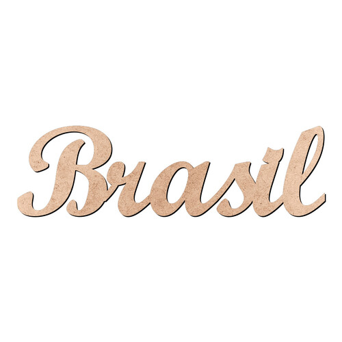 Recorte Brasil Script Mt Std / MDF 3mm