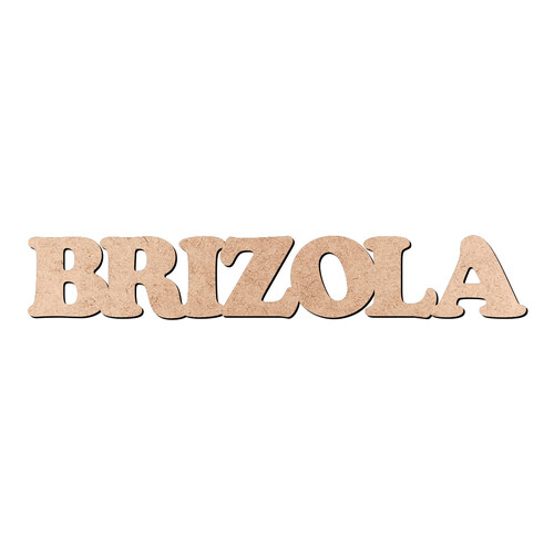 Recorte BRIZOLA Cooper Black / MDF 3mm