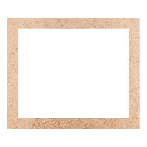 Recorte Moldura Ret 21 x 25 cm Borda 2 cm / MDF 3mm