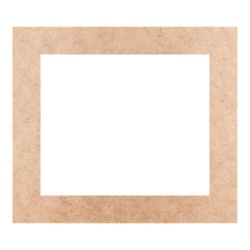 Recorte Moldura Ret 35 x 40 cm Borda 5 cm / MDF 3mm