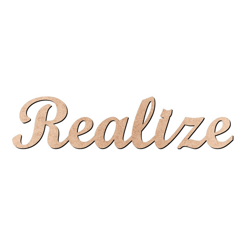 Recorte Realize Script Mt Std / MDF 3mm