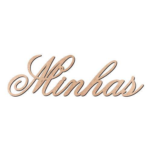 Recorte Minhas Old Script / MDF 3mm