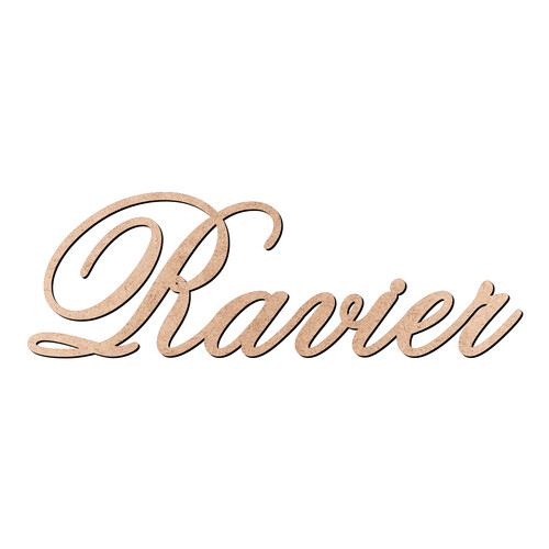 Recorte Ravier Old Script / MDF 3mm