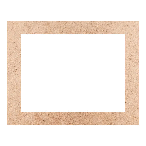 Recorte Moldura Ret 23 x 29 cm Borda 3 cm / MDF 3mm