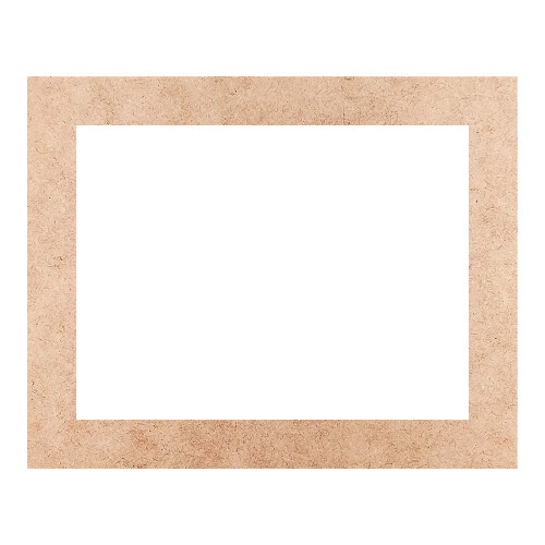 Recorte Moldura Ret 24 x 30 cm Borda 3 cm / MDF 3mm