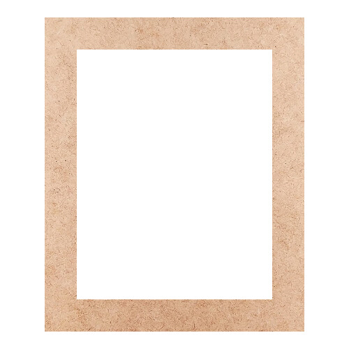 Recorte Moldura Ret 29 x 24 cm Borda 3 cm / MDF 3mm