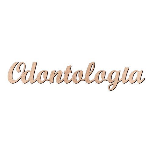 Recorte Odontologia Script Mt Std / MDF 3mm