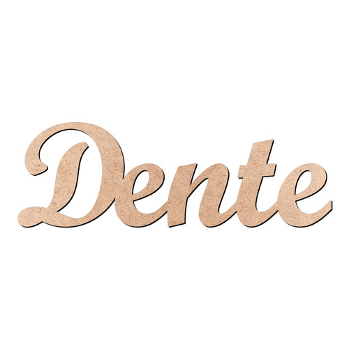 Recorte Dente Script Mt Std / MDF 3mm