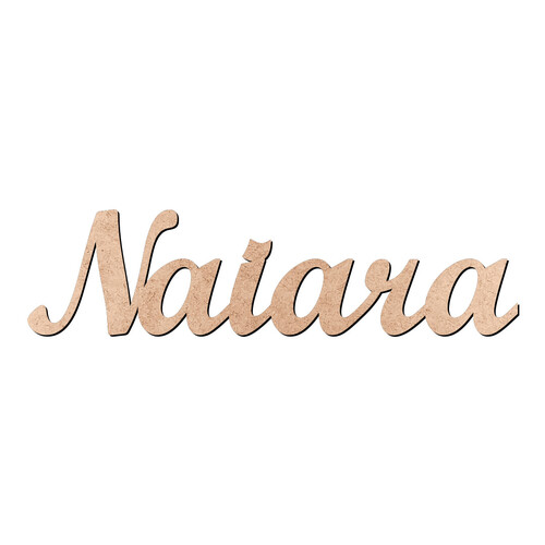 Recorte Naiara Script Mt Std / MDF 3mm