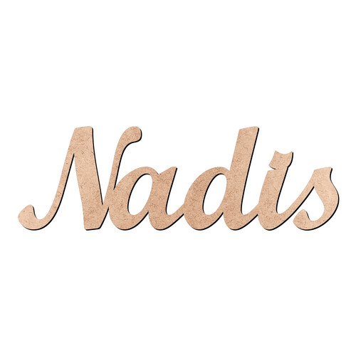 Recorte Nadis Script Mt Std / MDF 3mm
