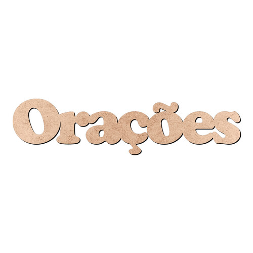 Recorte Orações Cooper Black / MDF 3mm