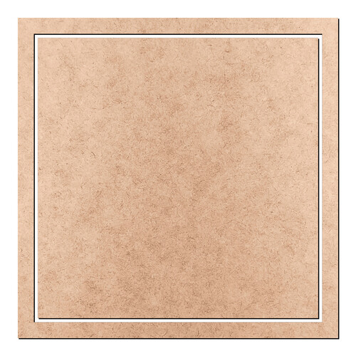 Recorte Mini Bastidor Quadrado 4 cm / MDF 3mm