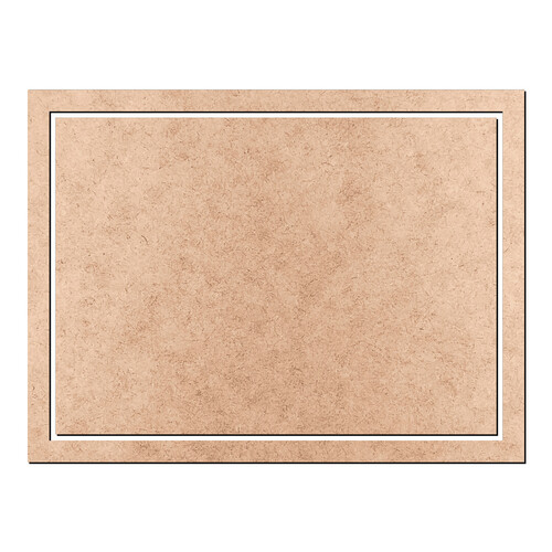 Recorte Mini Bastidor Retangular 3 x 4 cm / MDF 3mm