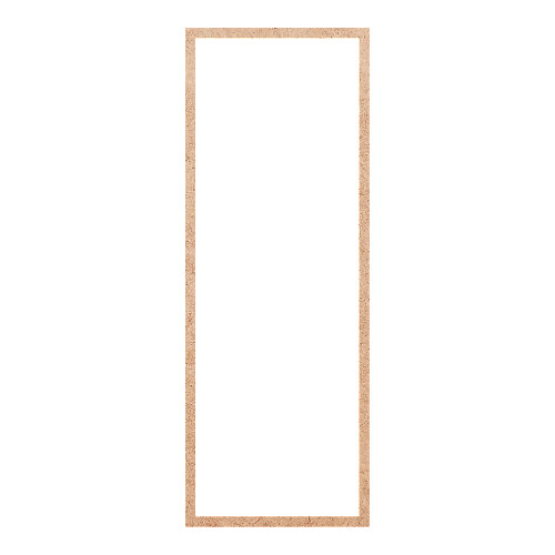 Recorte Moldura Ret 46 x 17 cm Borda 1 cm / MDF 3mm