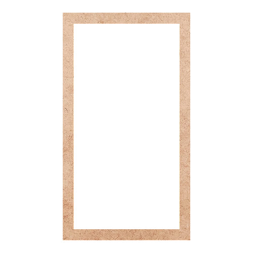 Recorte Moldura Ret 41 x 23 cm Borda 2 cm / MDF 3mm
