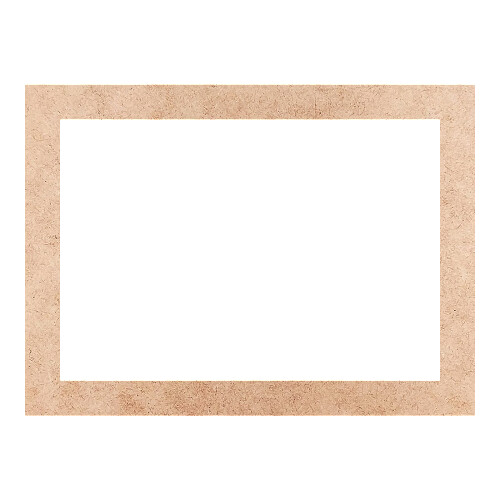 Recorte Moldura Ret 28 x 38 cm Borda 3 cm / MDF 3mm