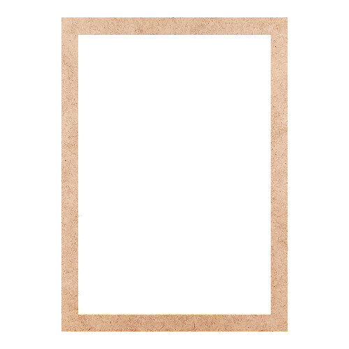 Recorte Moldura Ret 18 x 13 cm Borda 1 cm / MDF 3mm