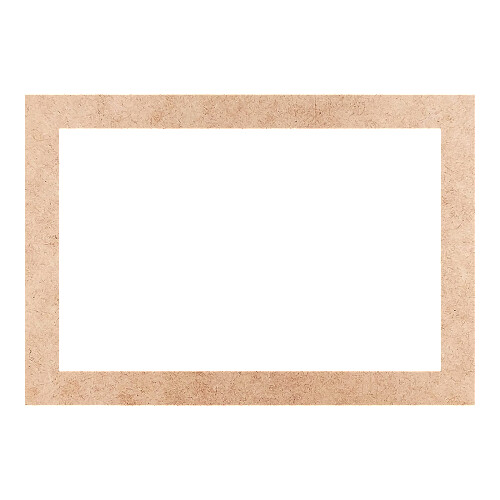 Recorte Moldura Ret 45 x 65 cm Borda 5 cm / MDF 3mm
