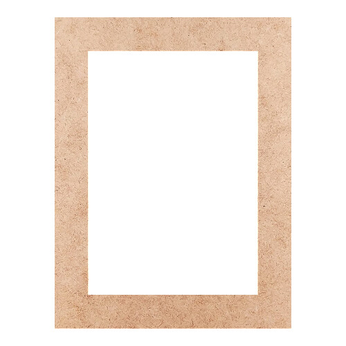 Recorte Moldura Ret 46 x 35 cm Borda 5 cm / MDF 3mm
