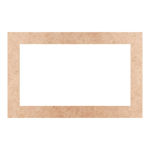 Recorte Moldura Ret 14 x 22 cm Borda 2 cm / MDF 3mm