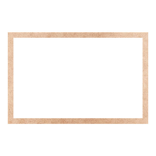 Recorte Moldura Ret 32 x 49 cm Borda 2 cm / MDF 3mm