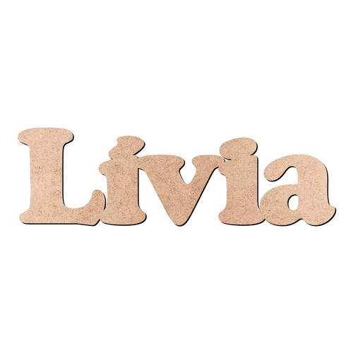 Recorte Lívia Cooper Black / MDF 3mm