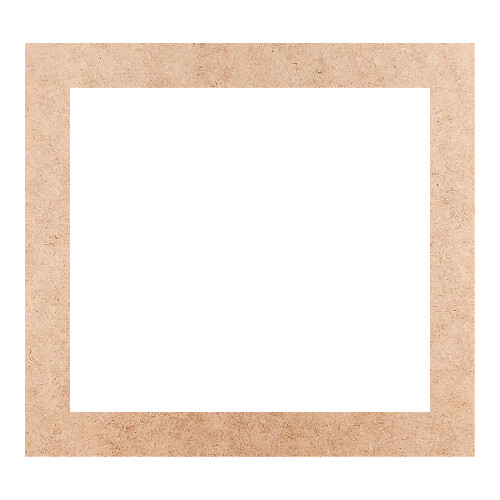 Recorte Moldura Ret 46 x 50 cm Borda 5 cm / MDF 3mm