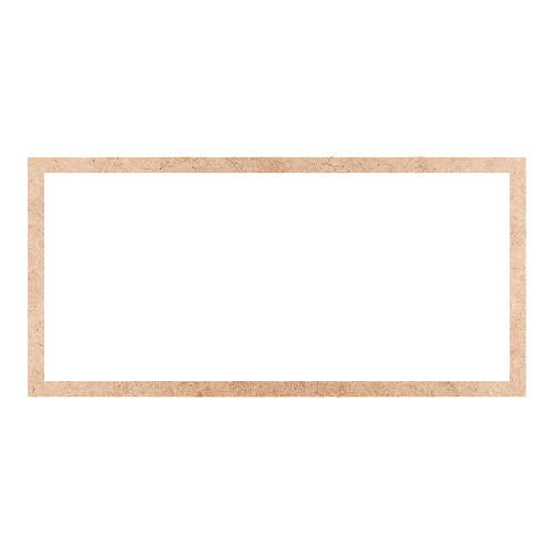 Recorte Moldura Ret 29 x 60 cm Borda 2 cm / MDF 3mm