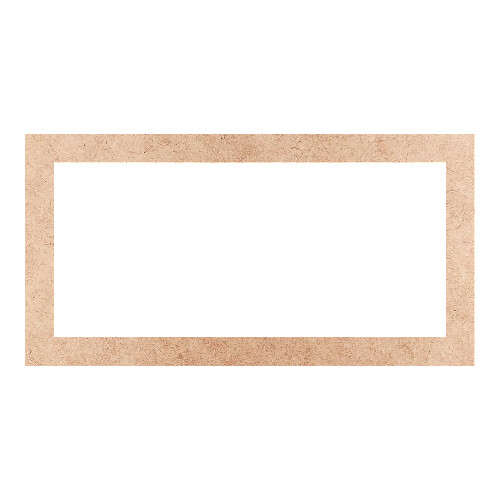 Recorte Moldura Ret 16 x 31 cm Borda 2 cm / MDF 3mm