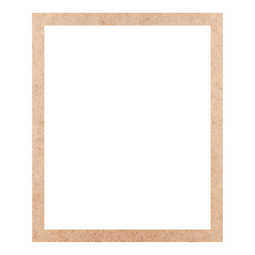 Recorte Moldura Ret 36 x 30 cm Borda 2 cm / MDF 3mm