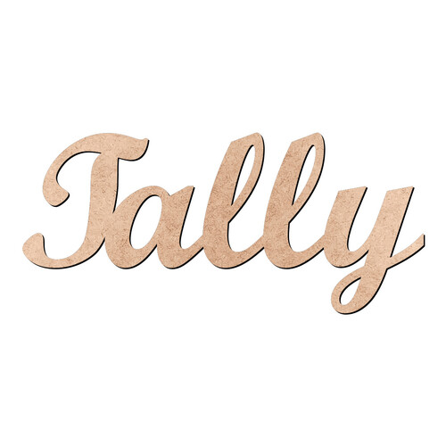Recorte Tally Script Mt Std / MDF 3mm