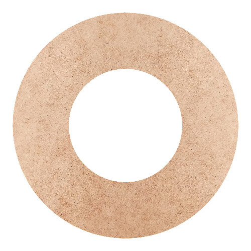 Recorte Moldura Circular 28 cm Borda 7 cm / MDF 3mm