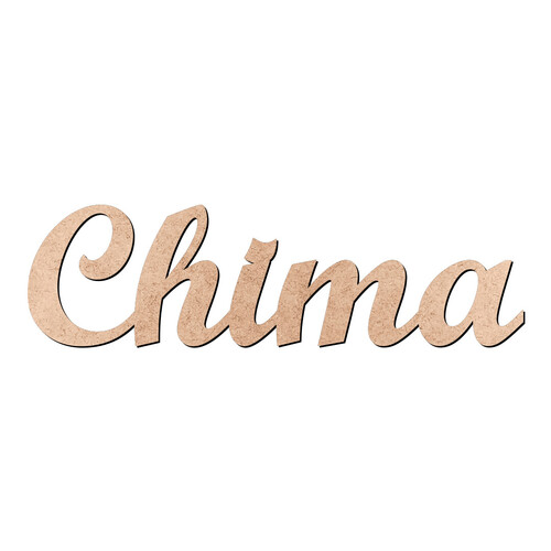 Recorte Chima Script Mt Std / MDF 3mm