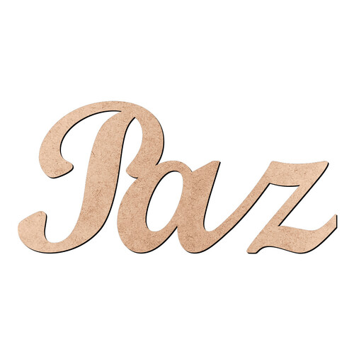 Recorte Paz Script Mt Std / MDF 3mm